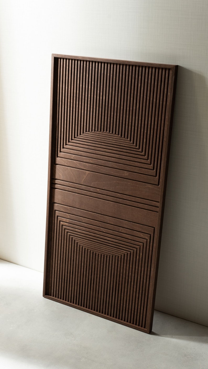 Woodboz Newline 3D Wood Wall Art Mounted Display