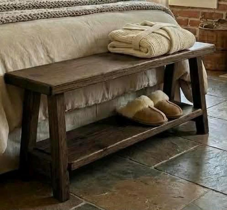 Reclaimed Wood Bench Fire-Written Personalisation